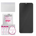 apgo Privacy Matte Hybrid protective glass compatible with Kruger&Matz Flow 7, flexible nano glass, great replacement for tempered glass, scratch-resi