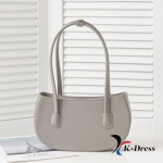 Kasdienė minimalistinė pusmėnulio formos rankinė per petį (5 spalvos) 29x15x7.5cm pilka spalva