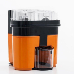 Appareil &agrave; double presse-agrumes &eacute;lectrique jus d'orange facile blanc gris jaune