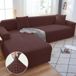Vienspalviai elastingi sofos užvalkalai svetainei, tamprus užvalkalas fotelis sofos užvalkalas kampas L formos sekcinis sofos apsaugas 2seater145-185cm 1PC