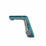 Auk&scaron;tos klasės temperatūros ekranas baseino mai&scaron;ytuvas LED ap&scaron;vietimas 2 režimų purk&scaron;tuvas kar&scaron;to &scaron;alto vandens kriauklės mai&scaron;ytuvas plovimo čiaupas viena anga vonios kambariui pilka