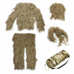 3D medžioklės &bdquo;Ghillie&ldquo; kostiumas, snaiperis, taktinis karinis kamufliažinis drabužis, armijos &scaron;audymas i&scaron; džiunglių drabužiai, apsimetinėti pauk&scaron;čiais lauke 140cm