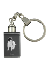 Tornjak, Bosnian And Herzegovinian - Croatian Shepherd Dog - Crystal key ring with dog photo, illuminated key ring, unique gift by Art-Dog brand