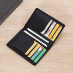 Rfid kelių odinių vyri&scaron;kų kreditinių kortelių laikiklis Piniginė Slim dokumentai Vyri&scaron;ki RFID blokavimas kreditinės kortelės klipas Kreditinė kortelė