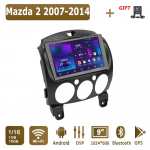 Android Carplay automobilinis radijas, skirtas Mazda 2 2007&ndash;2014 m. daugialypės terpės grotuvo galvos blokas Stereo GPS navigacija BT WIFI 4+64GB 1+16GB