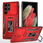 Dėklas Samsung Galaxy S24 Ultra Plus S23 S21 FE A54 A34 A14 A24 A15 A05 A05S kameros, itin tvirtas apsauginis, magnetinis žiedas, dangtelis Samsung S24 Ultra juoda