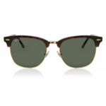 Rb3016f Clubmaster Azijieti&scaron;kas prigludimas W0366 Unisex akiniai nuo saulės Tortoise/Gold/55