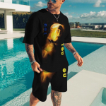 2Pac Singer 3D Print Vasaros vyrų komplektas Hip Hop Vyri&scaron;ki mar&scaron;kinėliai &Scaron;ortai Kostiumas Moteri&scaron;kas sportinis kostiumas Didelis vyri&scaron;kas 2 dalių apranga Vyri&scaron;ki drabužiai XL