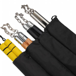 &bdquo;Nunchucks&ldquo; krep&scaron;ys Universalus patvarus juodas sutraukiamas mai&scaron;elis laikymo krep&scaron;ys &scaron;viečiantiems mediniams aliuminio lydinio nerūdijančio plieno &bdquo;Nunchucks&ldquo; 1PC