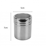 Nerūdijančio plieno smulkaus tinklelio miltelių purk&scaron;tuvas cukraus pudros kakavos miltų stiklainis S