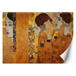 Auksinis moters portretas tapetas - G. Klimtas 100x70 auksinė