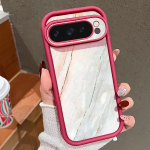Madingas marmuro tekstūros ra&scaron;to mink&scaron;tas objektyvo apsaugos telefono dėklas Google Pixel 9 Pro XL 8 Pro 8A TPU smūgiams atsparus matinis buferio dangtelis Google Pixel 9 juoda