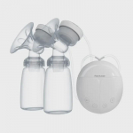 Real Bubee Dvigubas elektrinis pientraukis: Stiprus siurbimas ir automatinis masažas pogimdyvinei laktacijai balta