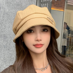 Žvejo skrybėlė Rudeninė žiemos a&scaron;tuonkampė beretė Moteri&scaron;ka Vienspalvė Baseino dangtelis Stack Cap Kibiras dangtelis Sulankstoma paplūdimio kepurė Kelioninė skrybėlė su skydeliu 55-59cm