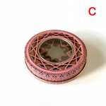 &Scaron;afrano metalinė dėžutė 1 g &scaron;afrano pakavimo dėžutė su PVC langeliu Metalinė dėžutė namams Lauko laikymo dėžutė Dekoratyviniai elementai A