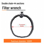 Green Forest trijų griebtuvų grandininis alyvos filtro raktas