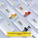 Sustorintas aliuminio RFID blokuojantis kortelių laikiklis - Kūrybi&scaron;kas apsaugos nuo vagystės dizainas 0006