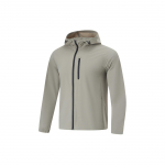 Li Ning Ice Smooth Cool Technology Apsauga nuo UV spindulių Kvėpuojanti Dviračių Sporto Laipiojimo Lauko Softshell UPF50+ Apsauga nuo saulės Vyri&scaron;ka Striukė Pilka AWDU823-1 L