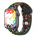 Silikoninis dirželis Apple laikrodžio apyrankei 42 mm 45 mm 38 mm 44 mm 40 mm i&scaron;maniojo laikrodžio guminė sportinio laikrodžio apyrankė iWatch Series 8 7 6se53 38-40-41mm S-M smėlis