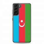 Telefono dėklas - Samsung - Galaxy S21 Ultra - Azerbaidžano vėliava - Lankstus - Daugiaspalvis