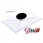 Bloc acrylique de positionnement acrylique avec poign&eacute;e tampon clear encreur 100 x 150 mm