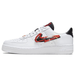 Nike Air Force 1 07 Premium Karabinas - Balti Habanero Raudoni Vyri&scaron;ki Sportbačiai Granato Juodi DH7579-100 40