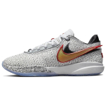 Nike LeBron 20 EP The Debut Vyri&scaron;ki sportbačiai Balti Metaliniai-Auksiniai Juodi DJ5422-100 40