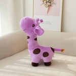 Animacinių filmukų žirafos pliu&scaron;inis žaislas Kawaii gyvūnų lėlė vaikų žaislas namų dekoravimas gimtadienio dovana mink&scaron;tas žaislas žirafa 28cm