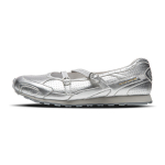 Mizuno LG 60S plonu padu bateliai, baleto bateliai, Mary Jane bateliai žemapadžiai laisvalaikio bateliai moterims, sidabriniai Mizuno D1GH253002 38 sidabras