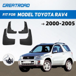 4 vnt. Purvasaugiai Apsaugai nuo purslų, skirtų modeliui Toyota RAV4 2000 01 02 03 04- 2005 Priekiniai ir galiniai purvasaugiai Automobilio stilius Auto Acce 4PCS