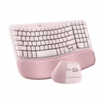 Logitech Wave Combo Ergonomi&scaron;kas belaidis stalinio kompiuterio rinkinys