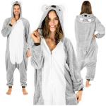Vienas gabalas Koalos kostiumas Vyri&scaron;ki pižama Vyro dovana Kigurumi kombinezonas Žieminis M dydis Vienas gabalas Koalos kostiumas - S
