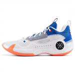 Li Ning WOW 10 TPU Neslystantys Atsparūs dilimui Žemi Krep&scaron;inio Bateliai Vyri&scaron;ki Balti Mėlyni Raudoni ABAS083-39 43