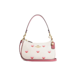 Coach Teri 24 Rankinė ant peties su &scaron;irdelių ra&scaron;tu ir nuimama rankena Moteri&scaron;kos rankinės Baltas CA251-IMCAH Basic Set (Bag+Dust Bag)