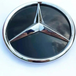 1 vnt. Priekinių grotelių žvaigždės logotipo ženklelis Veidrodžio emblema 3D ABS logotipas Mercedes-Benz W205 W176 W212 W218 C117 CLA GLA CLS GLC klasei W205