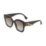 Fendi Dydžio F Ra&scaron;to Acetato Metalo Netaisyklingi Akiniai Nuo Saulės Moteri&scaron;ki Akiniai Nuo Saulės Juodi FE40098I-48F Eyeglass Case, or, Box+Eyeglass Pouches,F,Black