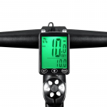 Belaidis dviračio kompiuteris Jutiklinis ekranas Dviračio kompiuteris Kalnų dviračio spidometras Kadencijos jutiklis GPS dviračiui Dviračio priedai Green Backlight black