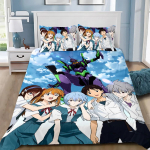 Anime E-evangelion V-eva A-genesis Antklodės užvalkalas Pagalvės užvalkalas Patalių komplektas Suaugusiems Berniukams Mergaitėms Miegamojo Dekoracija Vaikams Viengulis Dvigulis US Twin(172x218cm)