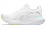 ASICS Gel Nimbus 25 Baltas Pure Silver Geltonas Moteri&scaron;kas 1012B356-105 39.5