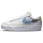 Nike Blazer Low Platform Next Nature Air Sprung Moteri&scaron;ki sportbačiai Balti Rožiniai-Oksfordo &Scaron;viesūs-Dramblio kaulo DJ6376-100 38.5