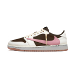 Travis Scott X Jordan Air Jordan 1 Vintažiniai krep&scaron;inio batai Unisex žemi balti DZ4137-700(Team723-) 35.5