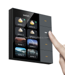 Tuya Smart 4 mygtukų lietimui jautrus sieninis jungiklis Zigbee 3.0 Kompozitinė i&scaron;manioji panelė 4 krypčių scenarijų valdymo 86mm*86 mm&Uk Standard