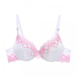 Artdewred Sexy Brassiere siuvinėtas apatinis trikotažas ABC taurė Naujos geros kokybės moteri&scaron;kos liemenėlės Push Up nėriniuotos liemenėlės 38B balta