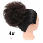 Trumpas Afro Puff Curly Ponytail rai&scaron;telis plaukų priauginimui Sintetinis garbanotiems plaukams garbanotas perukas 1B