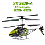 Wltoys XK S929-A 2.4G 3.5CH RC sraigtasparnis su lengvais RC žaislais, GERIAUSI DOVANA!