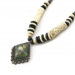 Les Tr&eacute;sors De Lily [B8092] - Collier 'Pr&eacute;lude' Marron Beige ruda