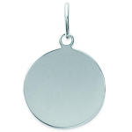 Les Tr&eacute;sors De Lily [B9895] - Pendentif Argent 'M&eacute;daille Ronde' argent&eacute; - 17 mm sidabras