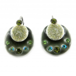 Les Tr&eacute;sors De Lily [E2630] - Dormeuses Cr&eacute;ateur 'Byzance' Vert