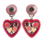 Les Tr&eacute;sors De Lily [E8861] - Boucles Cr&eacute;ateur 'Babouchka' Rose ry&scaron;kiai rožinė