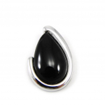 Les Tr&eacute;sors De Lily [G8838] - Pendentif Argent 'Obao' noir